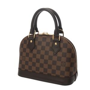 Louis Vuitton Bag Alma Shoulder Ebene Damier Canvas Brown
